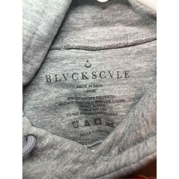 NWOT Black Scale Hoodie Pullover Sweatshirt - Picture 5 of 5
